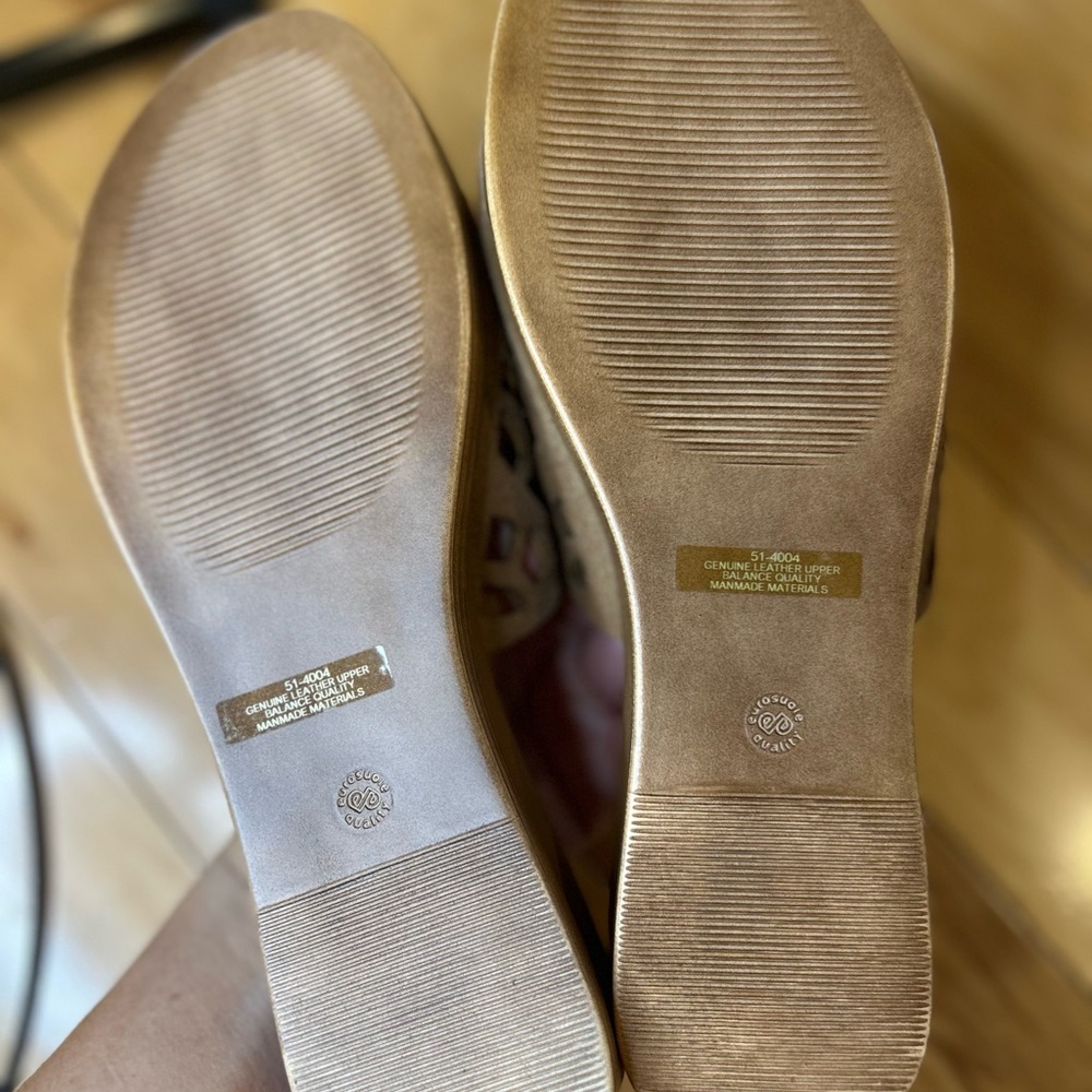 NWOT Bella Vita Women's Cas-Italy Tan Wedge Slide Sandals - Picture 7 of 12